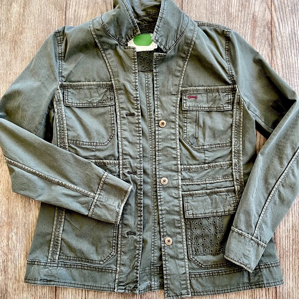 Anthropologie Cotton Canvas Jacket